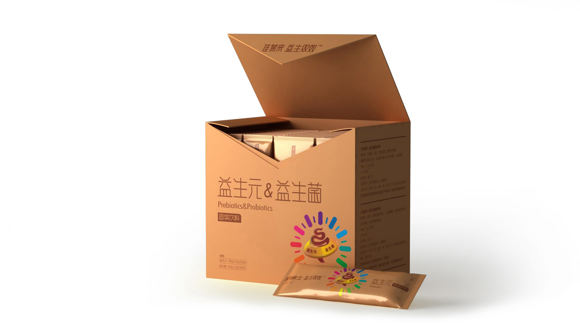 營養品包裝設計直觀的功能展示（shì）可以刺激（jī）消費者的購買欲