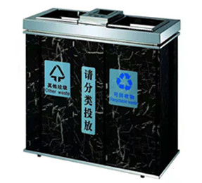 不鏽（xiù）鋼垃圾桶E055