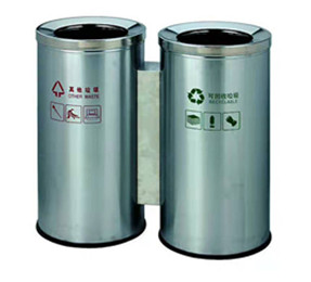 不（bú）鏽鋼垃圾桶E056