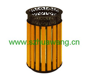 鋼（gāng）木垃圾桶D004